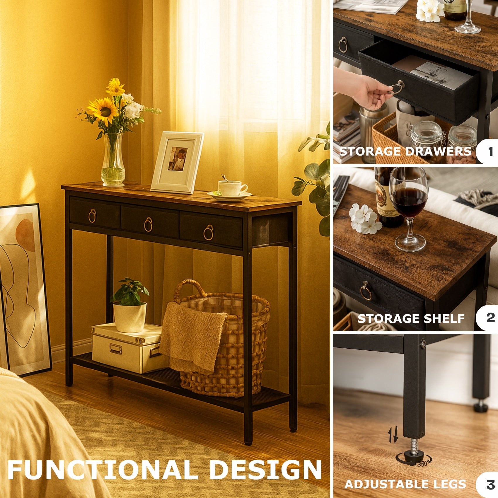Rustic Console Table