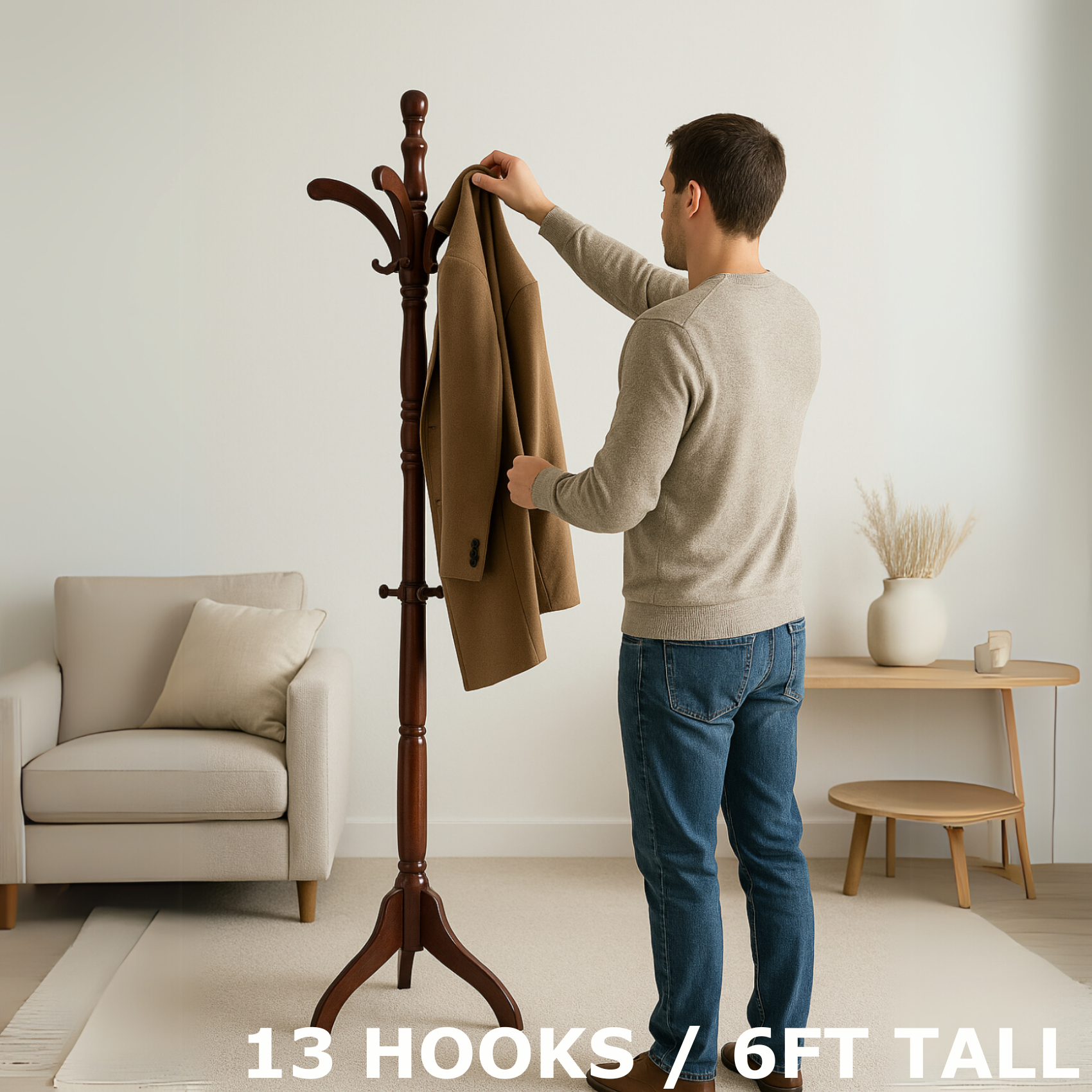 Wooden Coat Stand